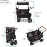Premium Double Wagon Style Luxe Stroller