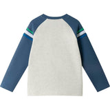 Kids Long Sleeve Raglan Color Blocked Alphabet Tee