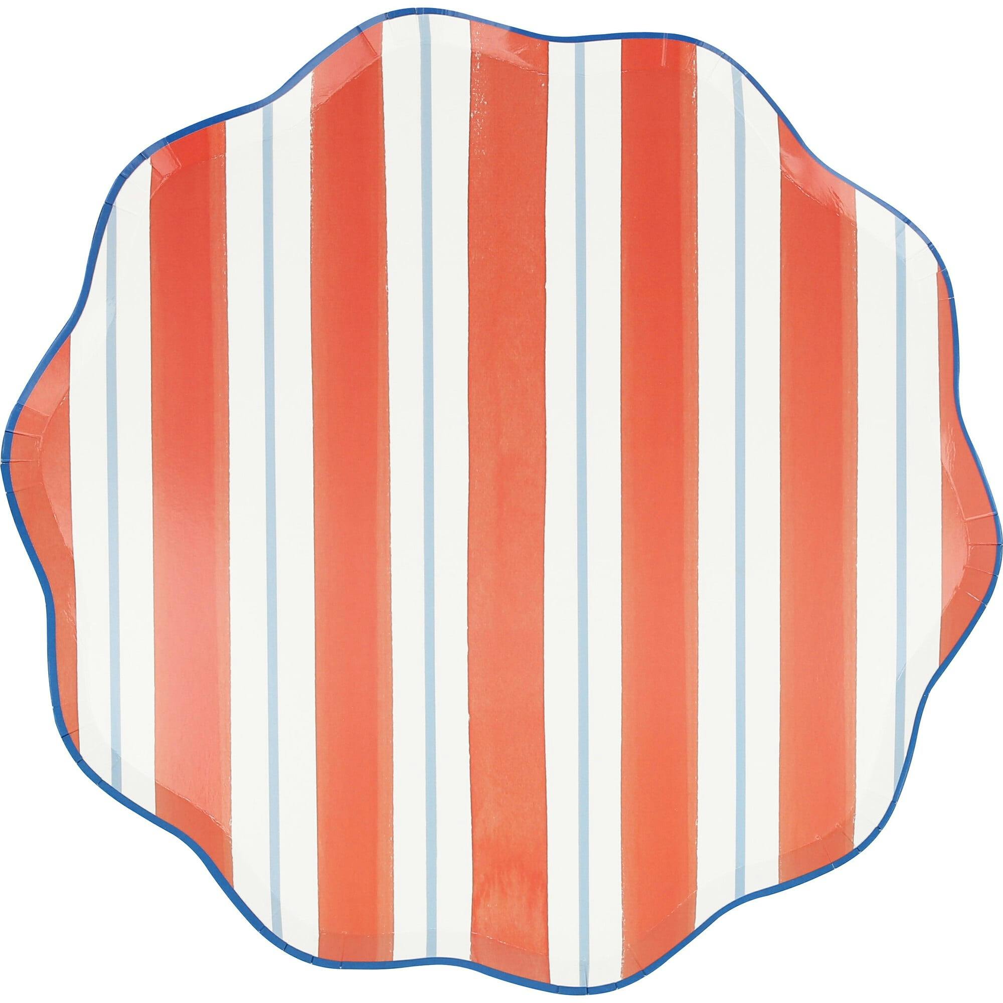 Preppy Stripe Dinner Plates