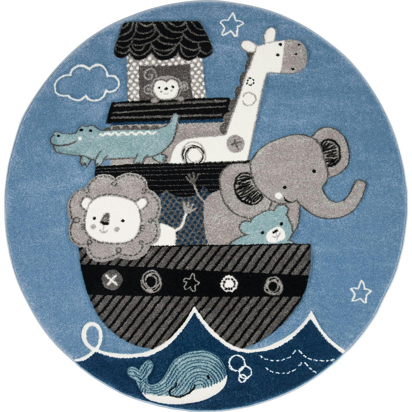 Carousel Kids Noah Rug, Blue