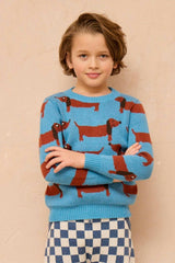 Dachshund Jumper | Iceland Blue