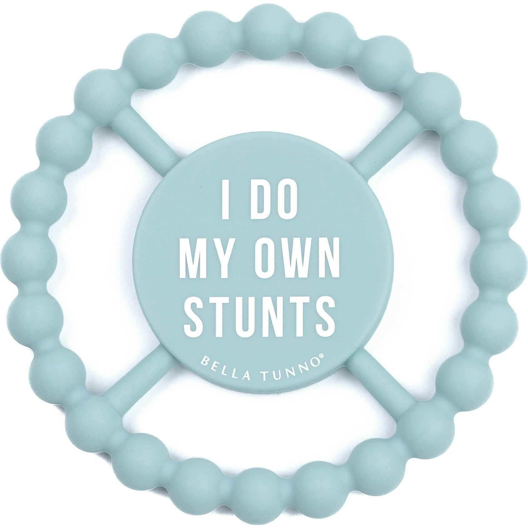 I Do My Own Stunts Beaded Round Grip Silicon Teether