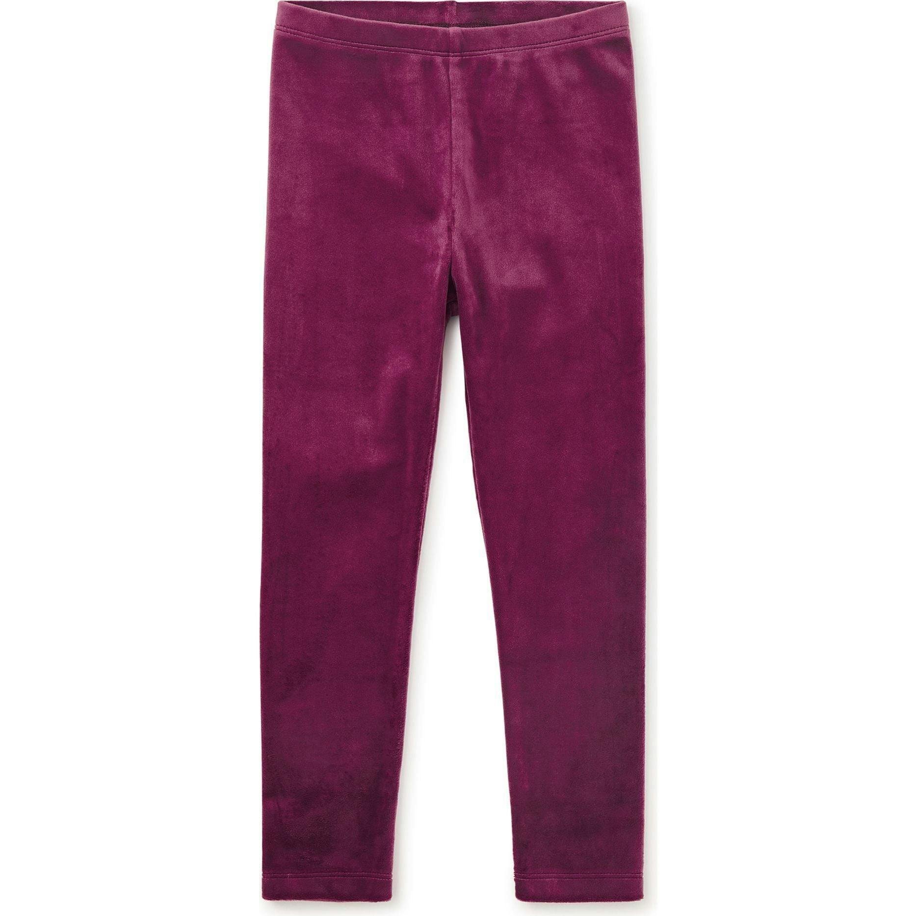 Velour Leggings, Purple
