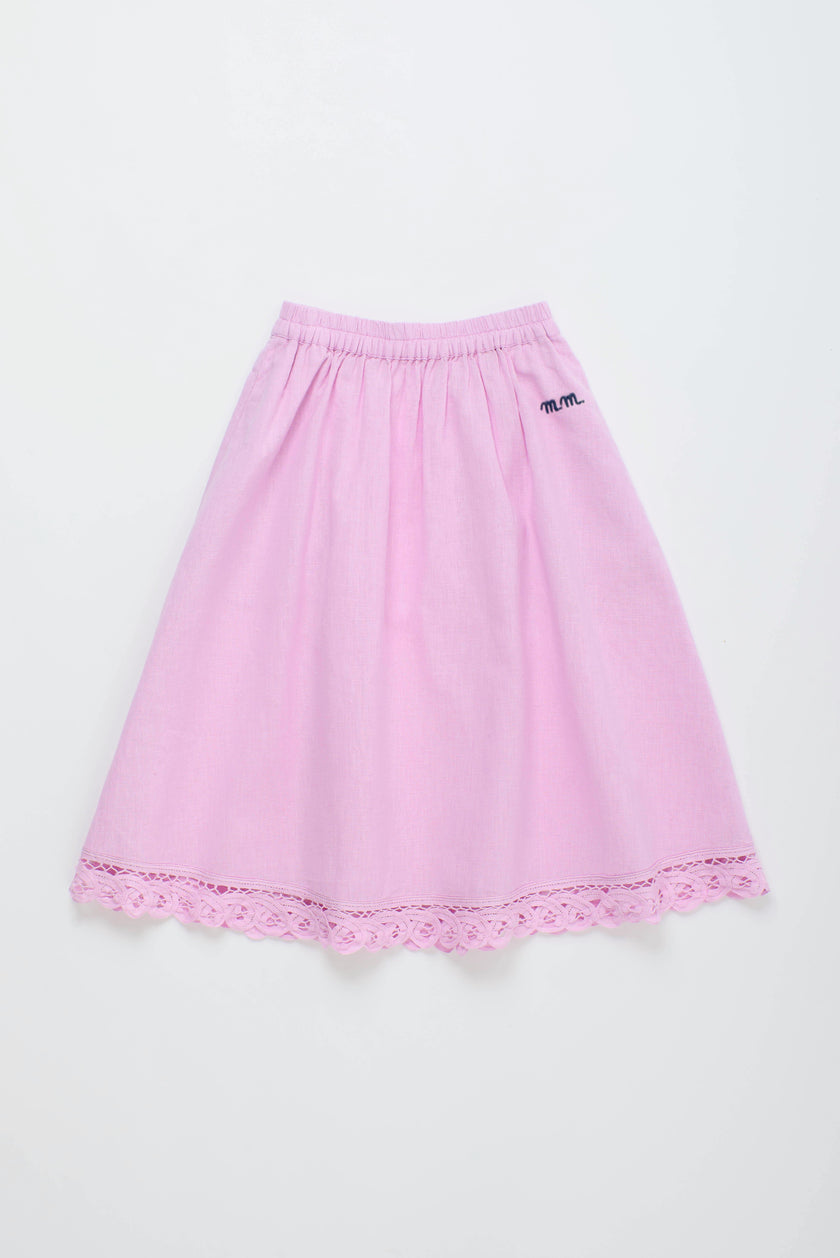 ISLA LACE SKIRT PINK