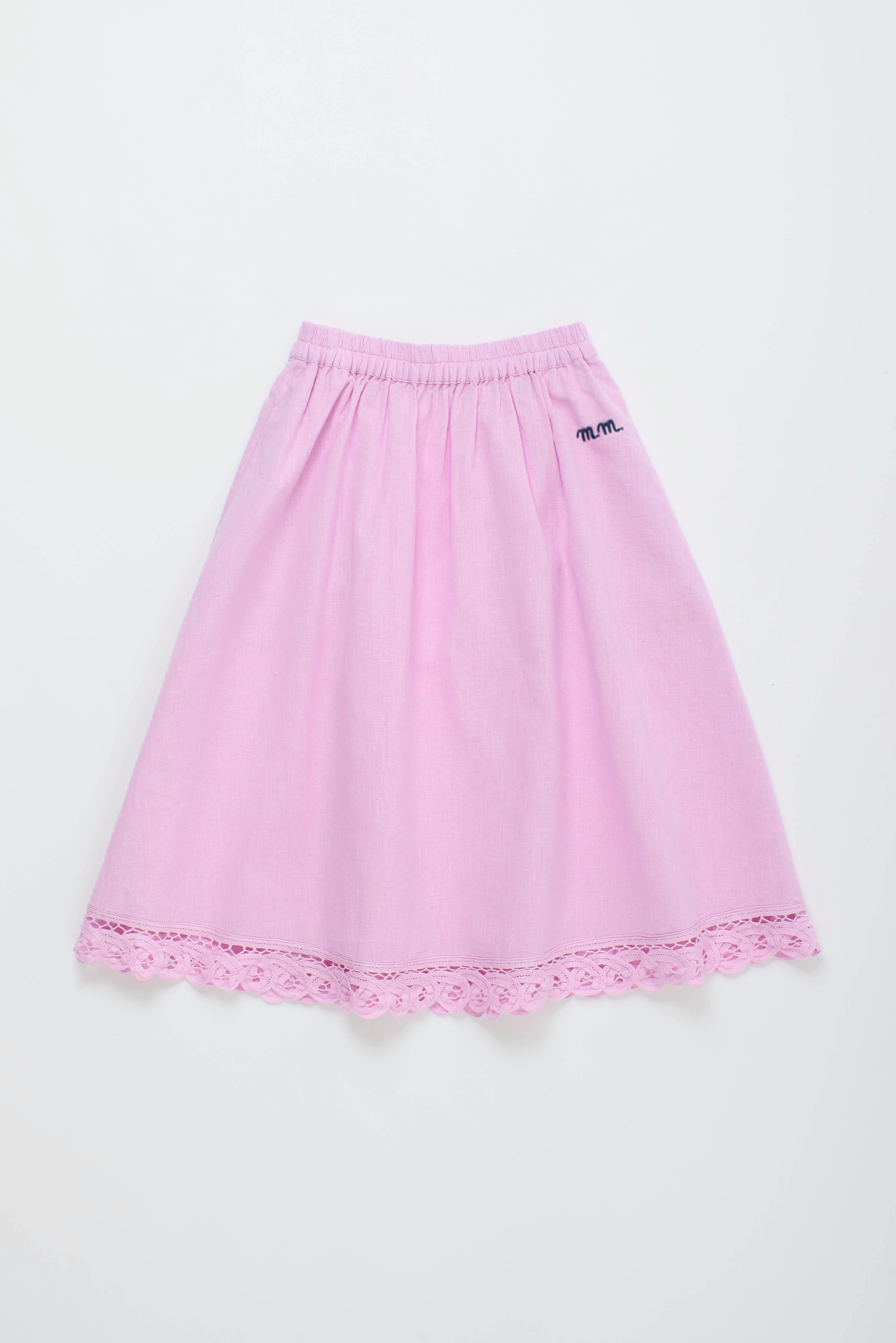ISLA LACE SKIRT PINK