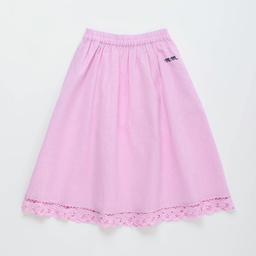 ISLA LACE SKIRT PINK