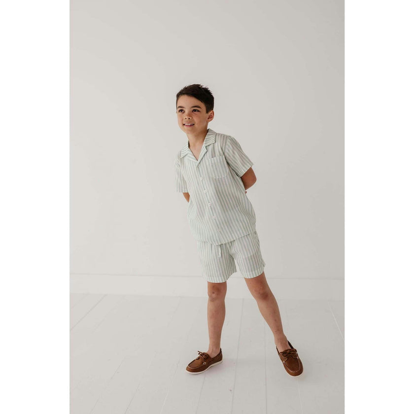 Boy's Drawstring Linen Shorts