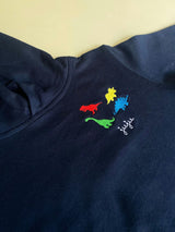 Little Kid Pullover Hoodie, Dino Cluster - Personalized