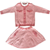 Gingham Gem Sweater Set