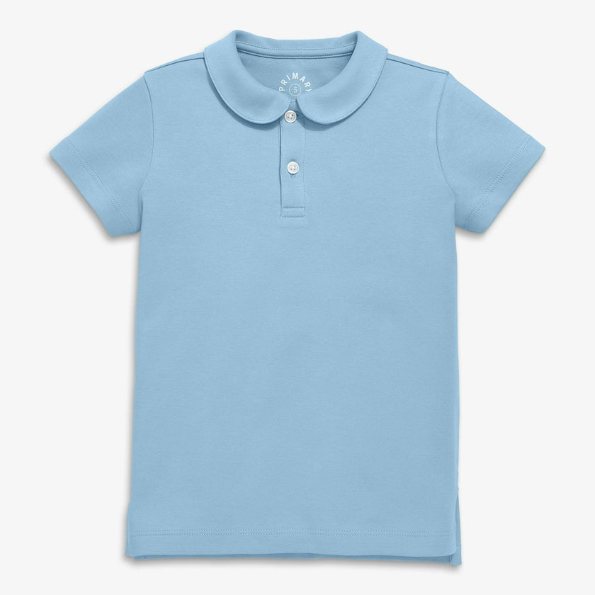 Kids short sleeve peter pan polo