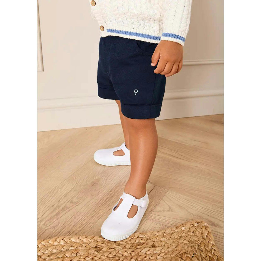 Insignia Elasticated Waist Turn-up Shorts in Navy (12mths-4yrs)