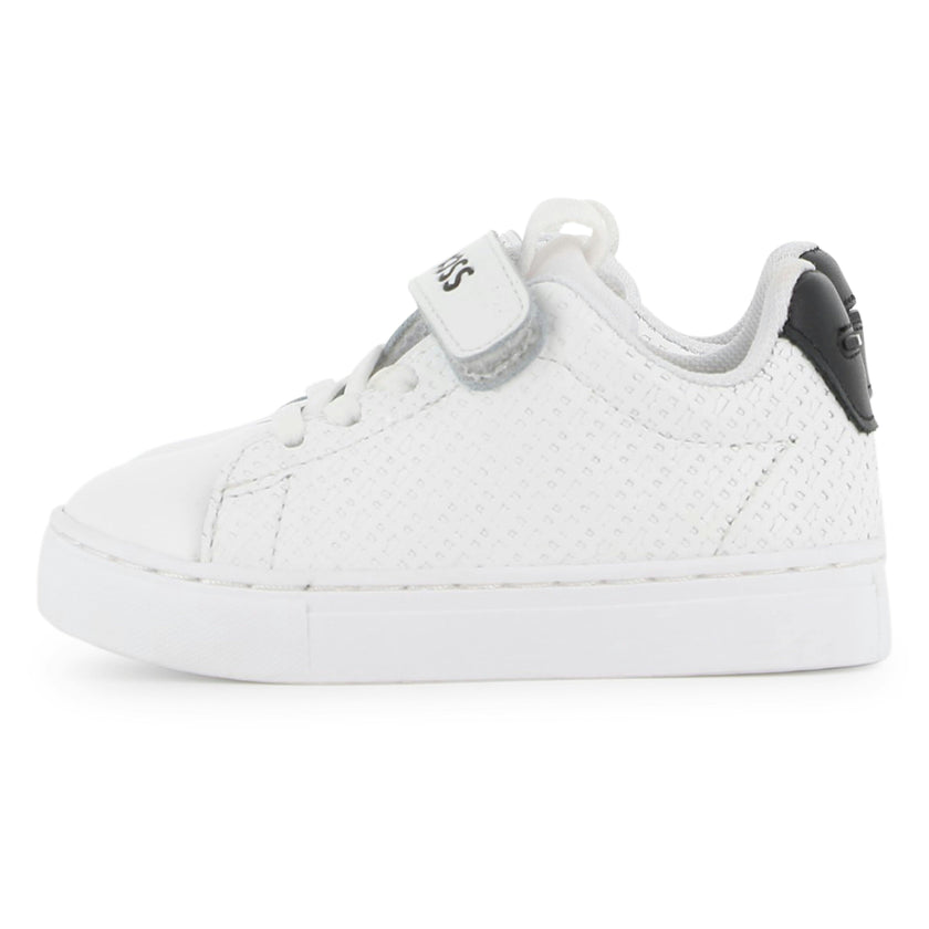 White Velcro Strap Sneaker