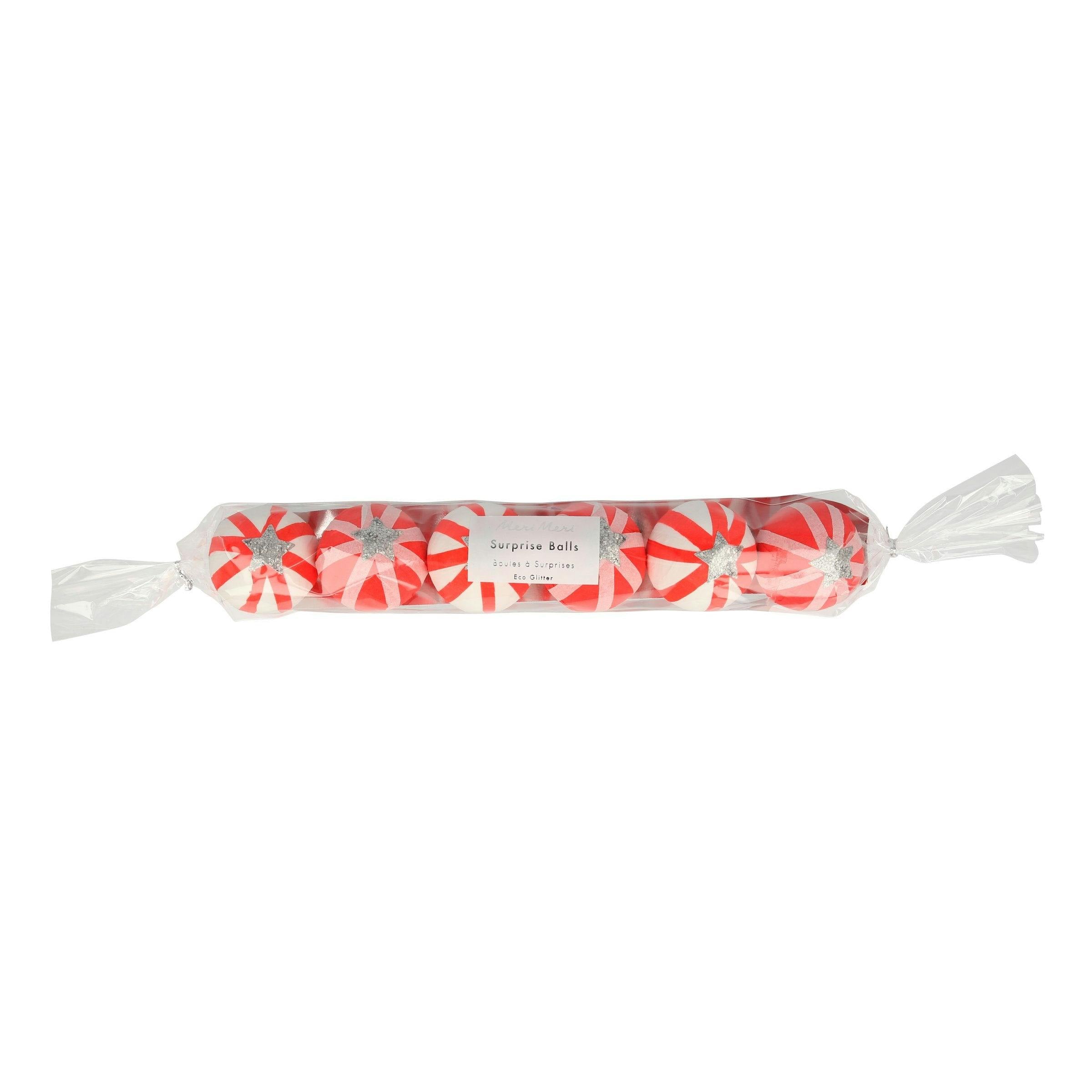 Peppermint Candy Surprise Balls