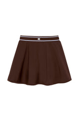 brown topspin skort