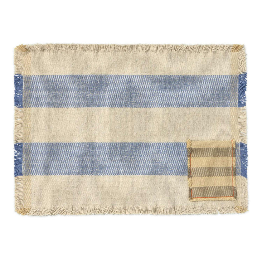 Set of 2 Handloom Placemats Pocket