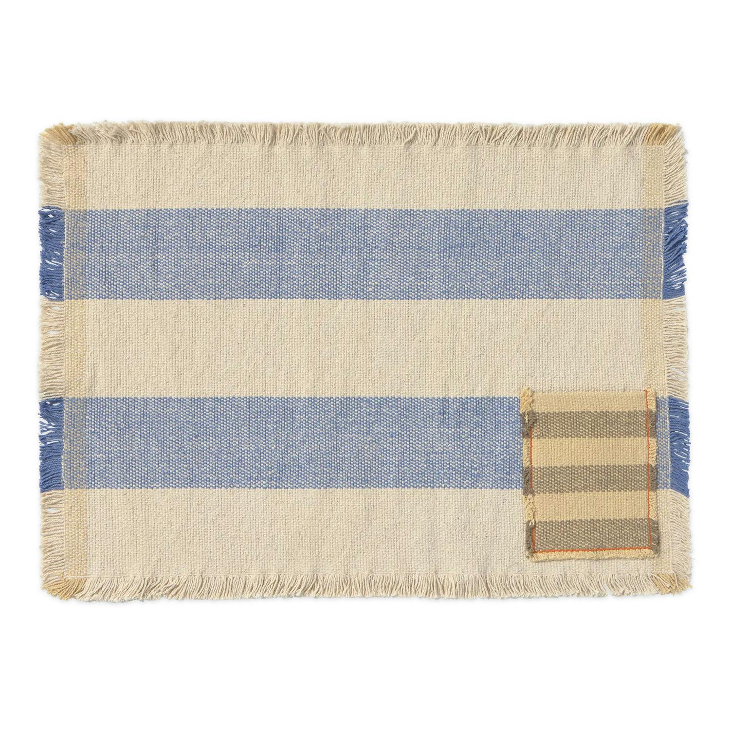 Set of 2 Handloom Placemats Pocket