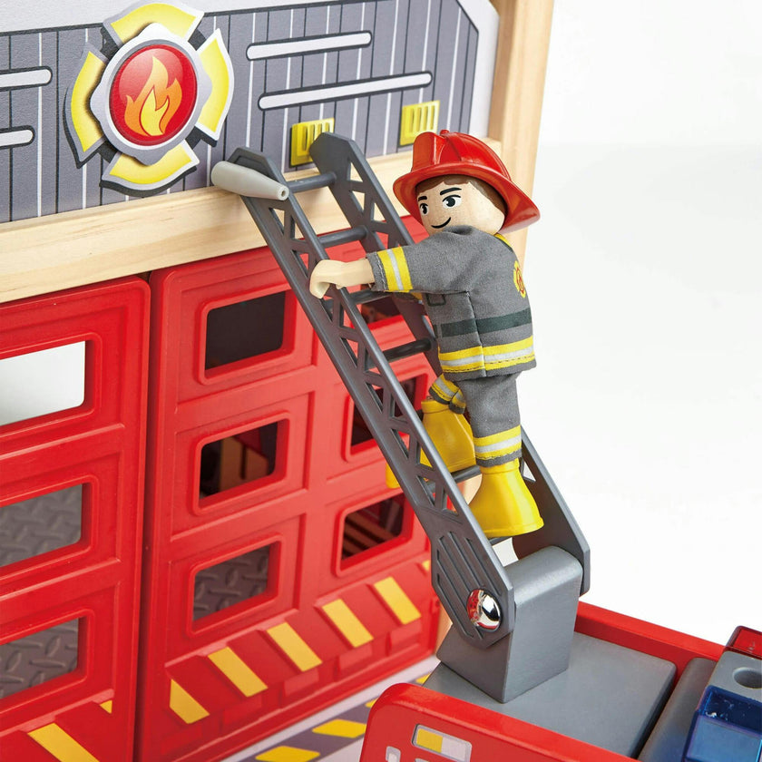 Fire Truck Playset W/ Action Figure & Rescue