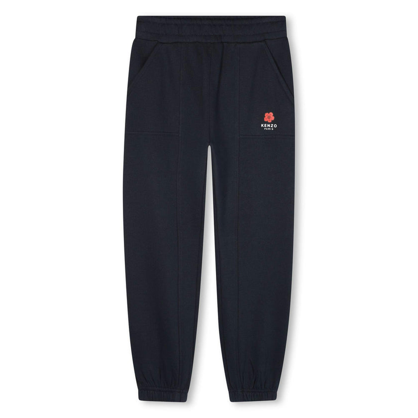 Girls Navy Blue Boke Flower Tracksuit