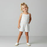 Organic Tank Romper - Cabana Stripes