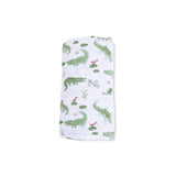 Crayon Alligators - Convertible Romper & Swaddle Blanket Set