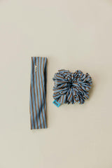 STRIPED OVERSIZED SCRUNCHIE + HEADBAND BUNDLE