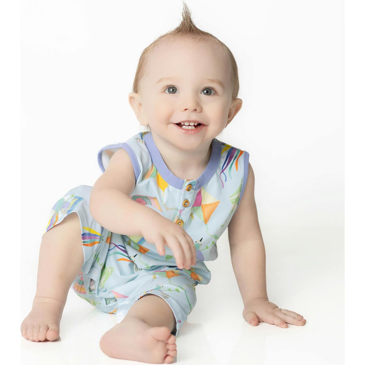Cleo baby romper shorts | Flying Kites
