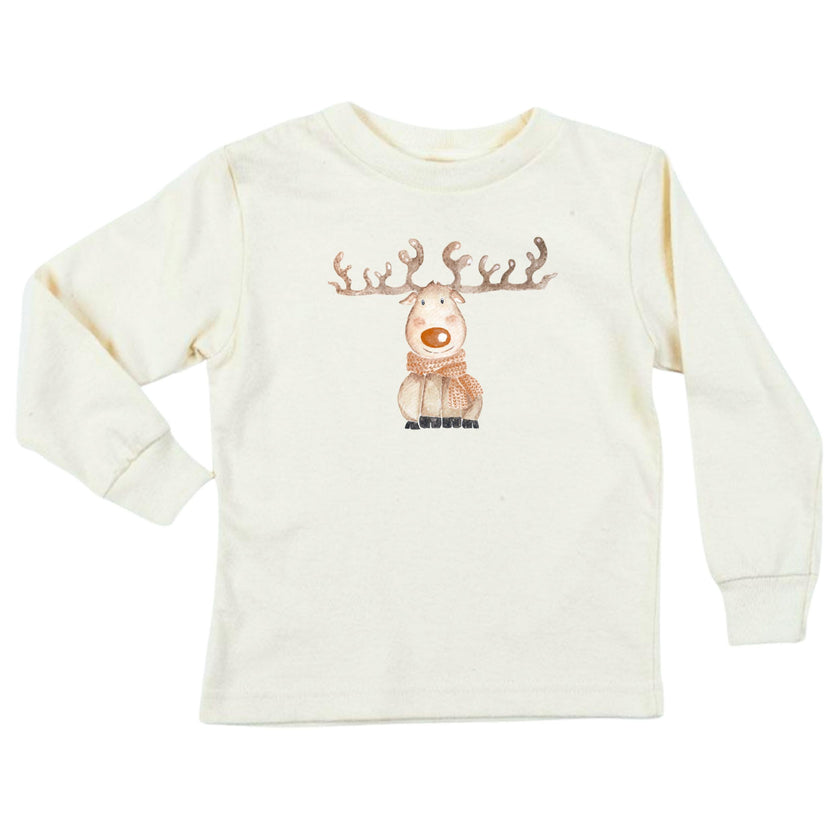 Reindeer Organic Kids T-Shirt Long Sleeve