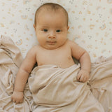 Stretch Knit Swaddle Blanket - Soft Blush
