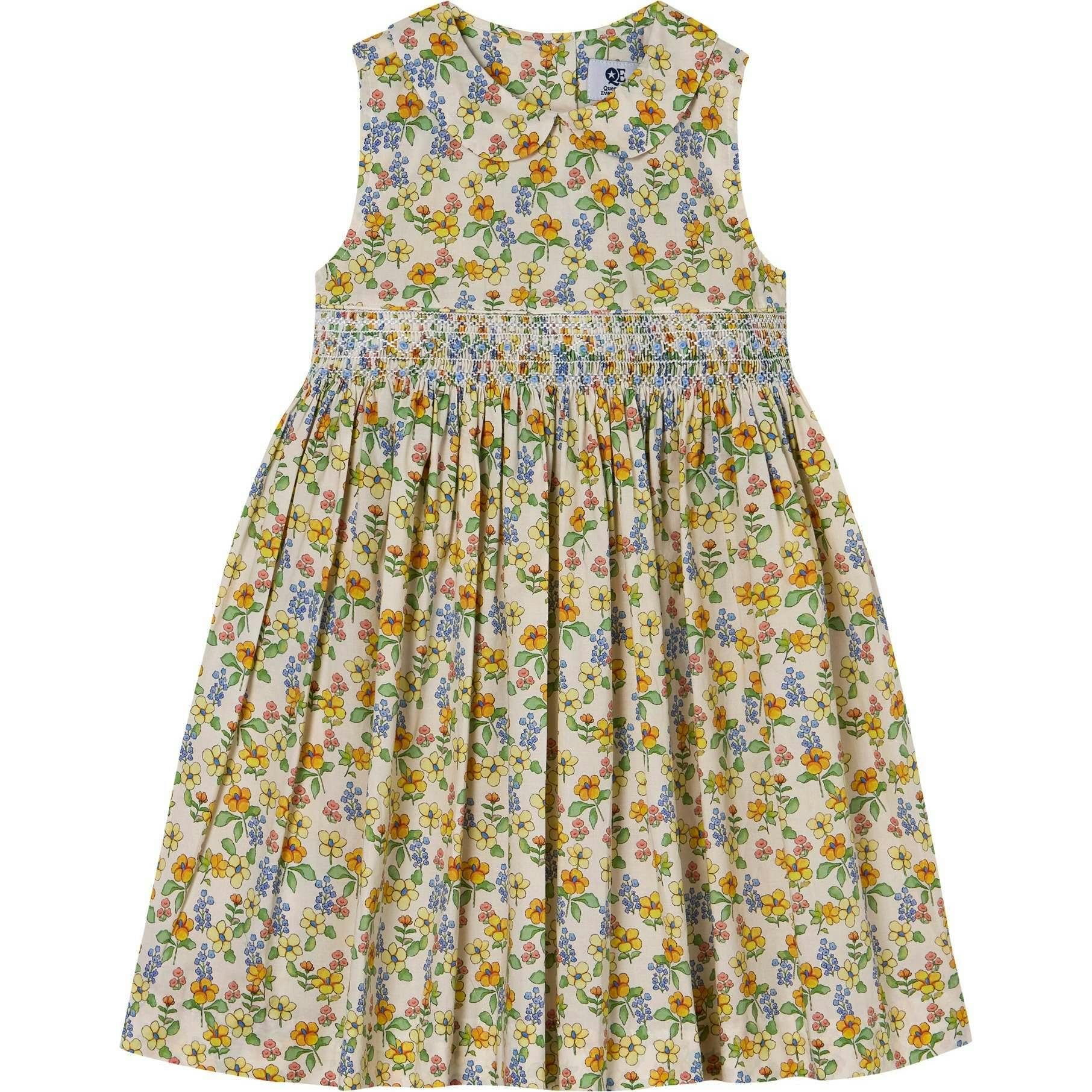 Hand-Smocked Girls Dress - Caroline