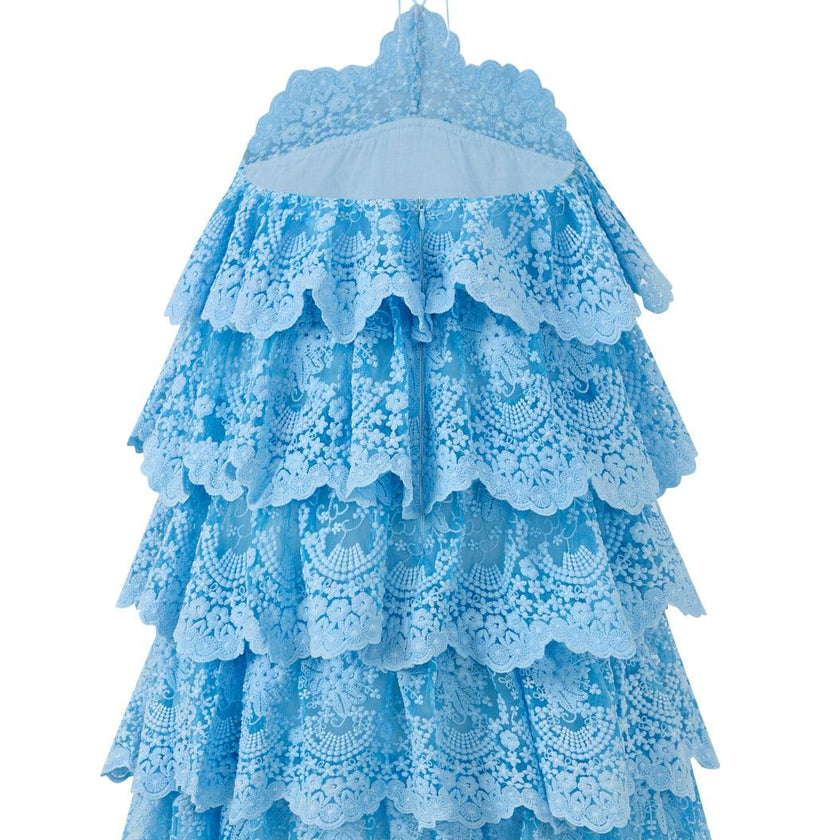 Paloma Lace Frill Mini Dress
