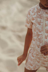 Short Sleeve Rashguard Swimsuit | UPF + Recycled - Pegasus