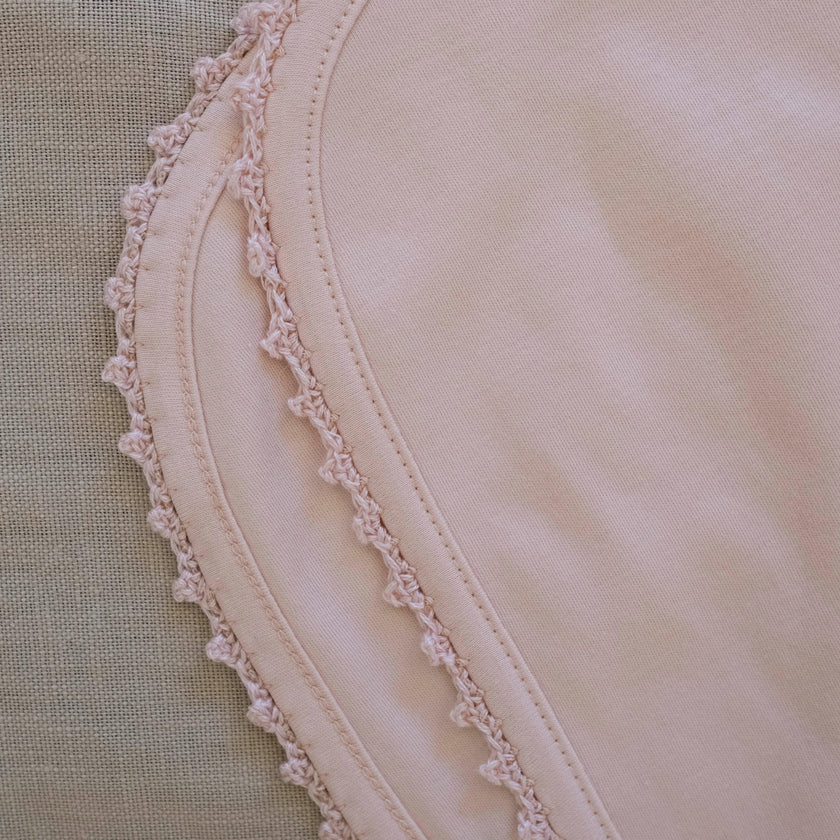 Receiving Blanket w/ Crochet Trim
