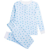Love Heart Pyjama - Adult Blue