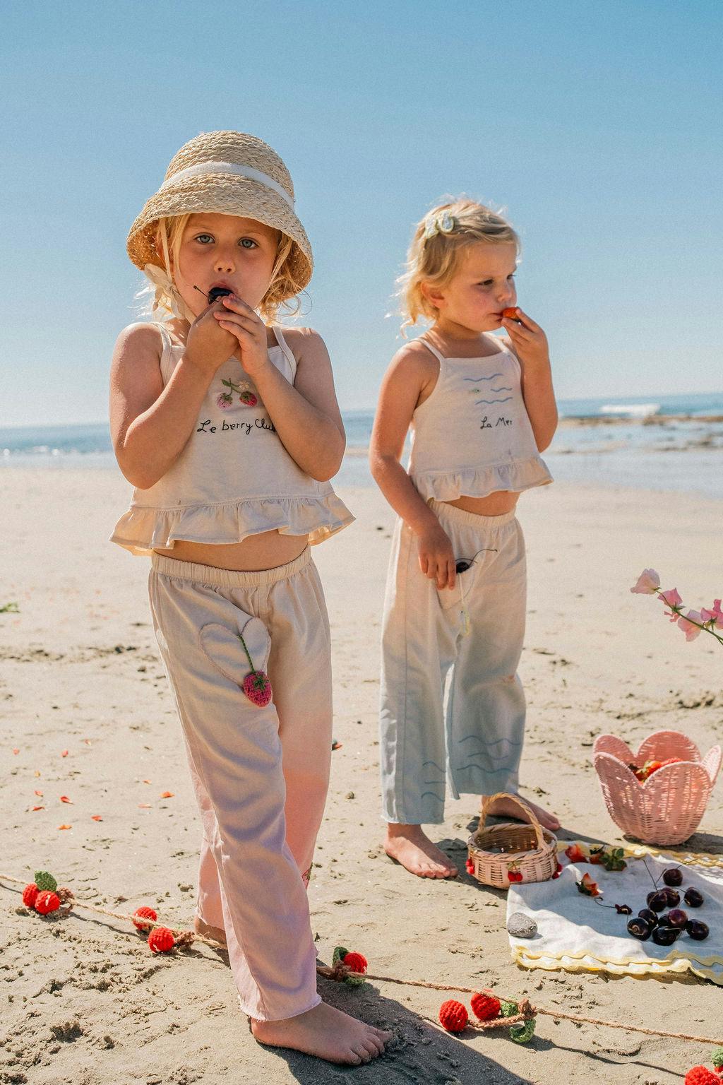 Wide-Leg Pant Set in La Mer