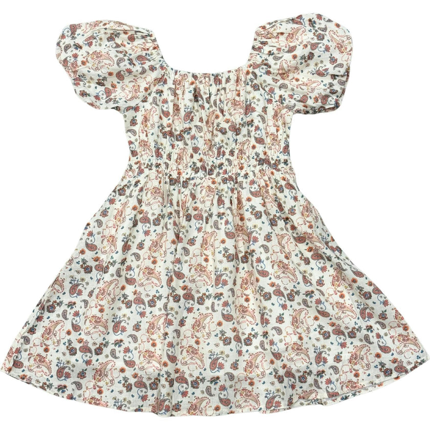Peasant Bubble Sleeve Dress