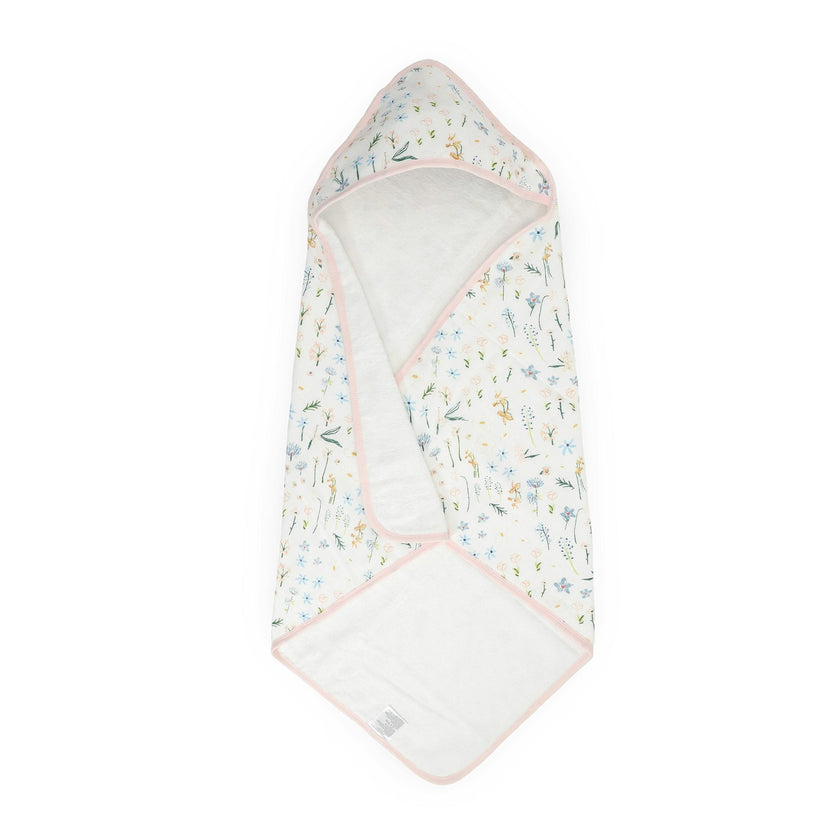 Infant Hooded Towel - Pastel Petals