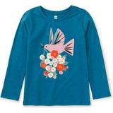 Bouquet Graphic Tee, Blue