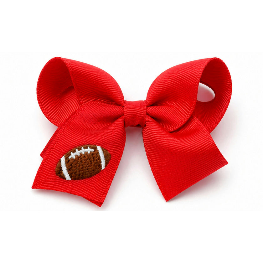 Football Hair Bow