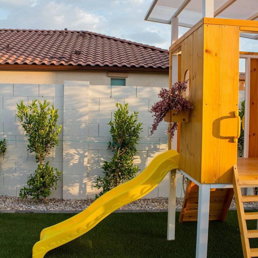 Forest - Modern Backyard Outdoor Swing Set 2 Swings And Trapeze Bar