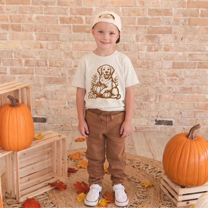 Golden Retriever Harvest Short Sleeve T-Shirt