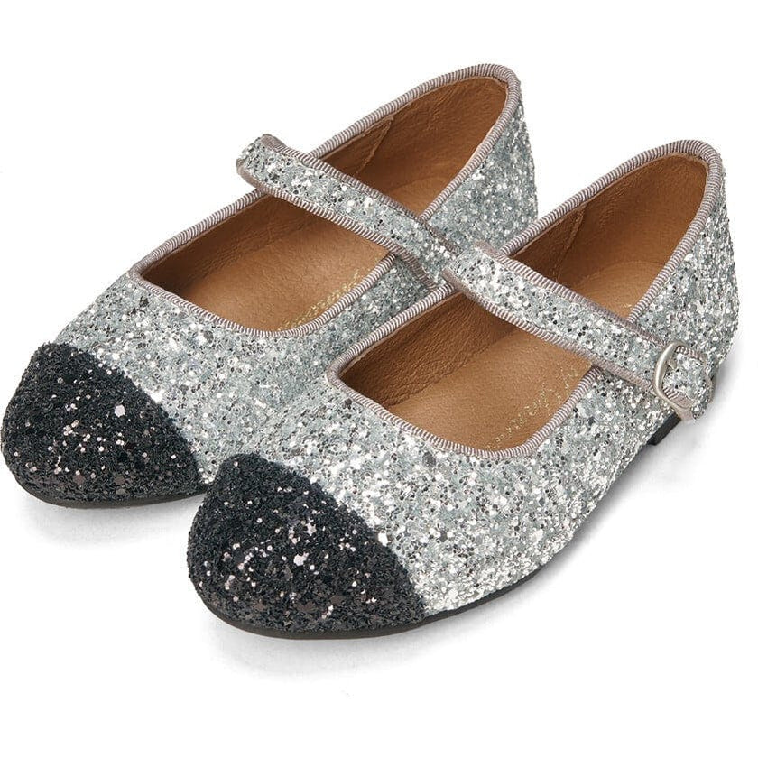 Bebe Glitter White/Black