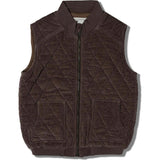 Organic Sleeveless Quilted Corduroy Jacket