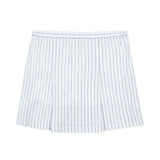 Linen Pleated Bow Skort