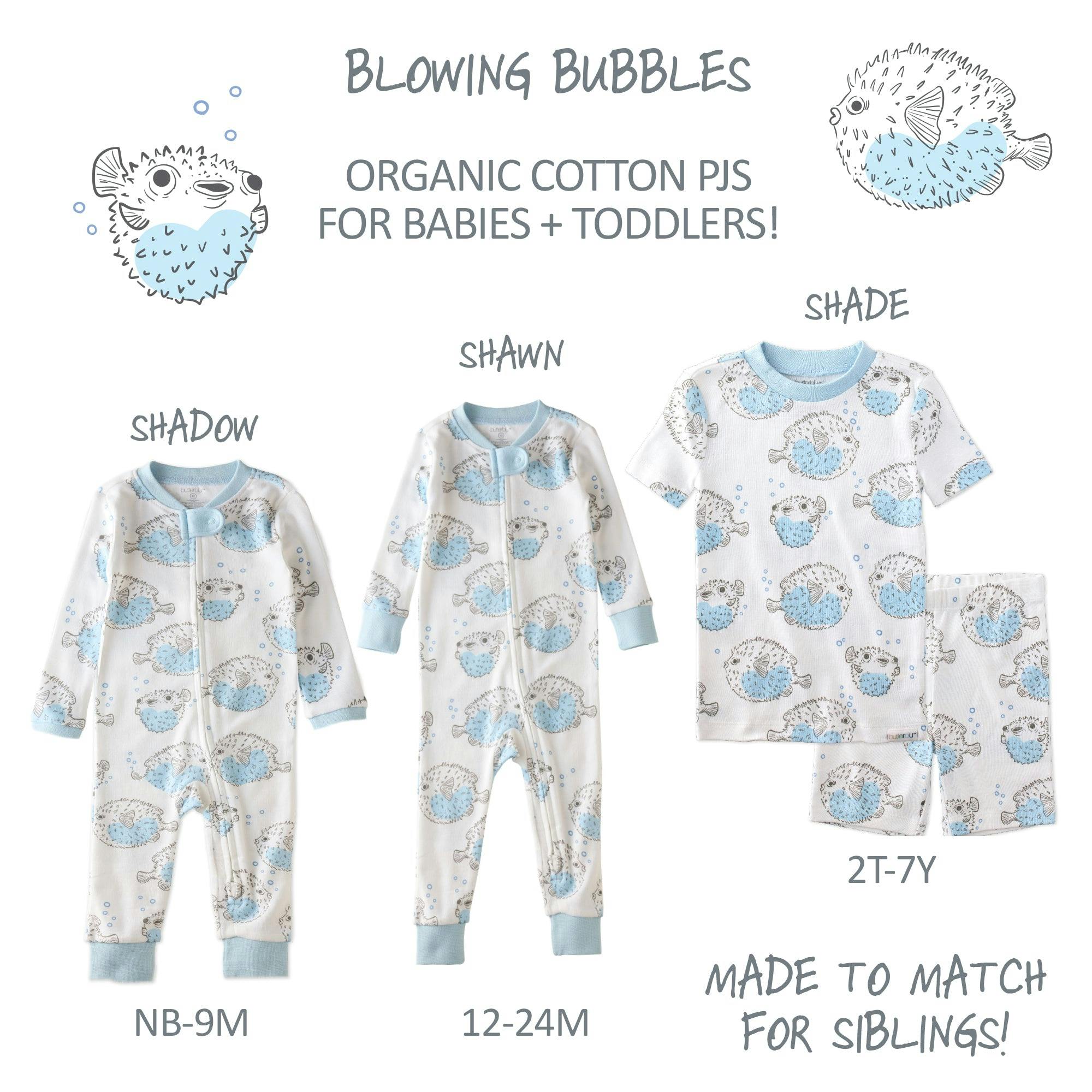 SHAWN Snug-fit Footless Baby Pajamas for Boys & Girls