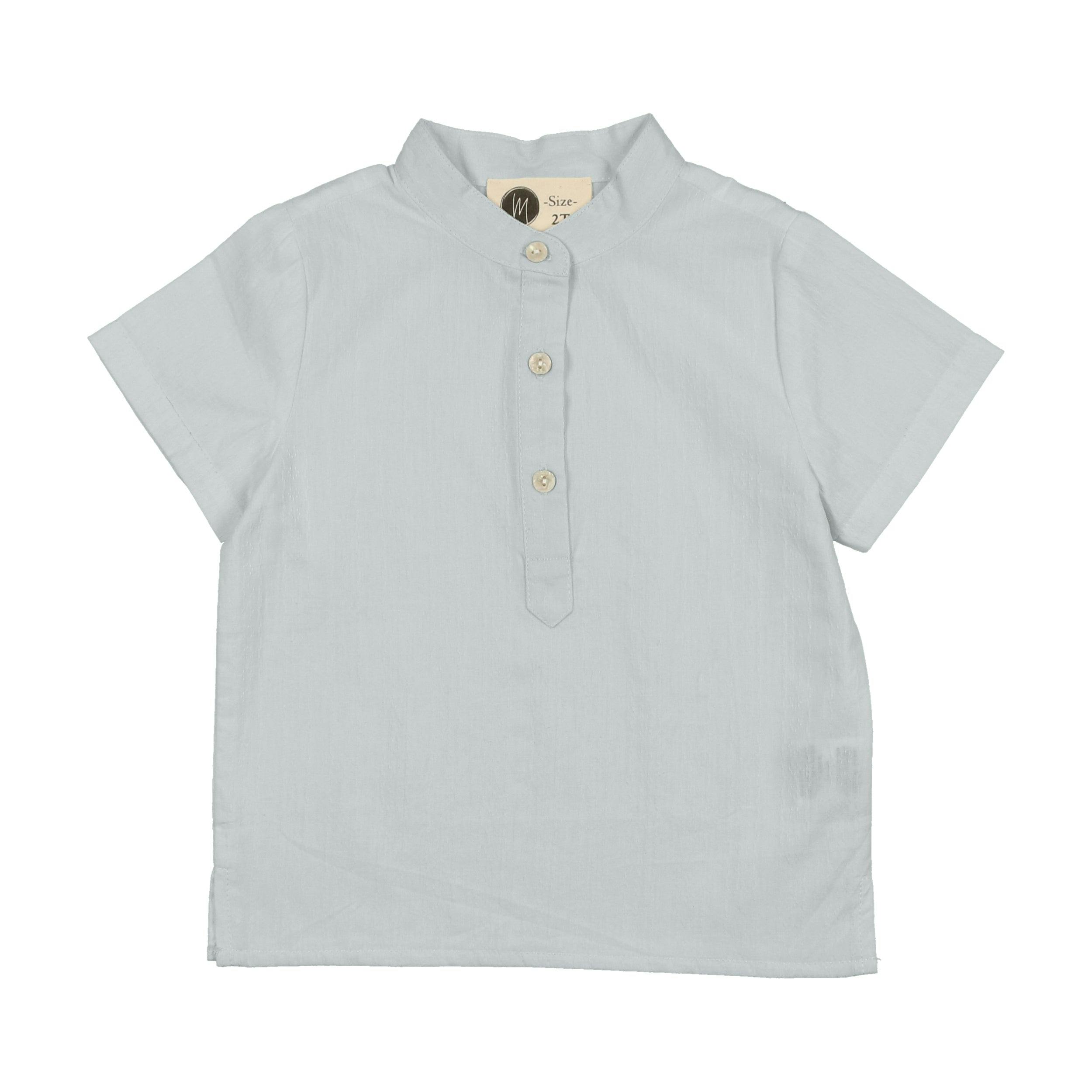 Smocked Floral Boys Shirt