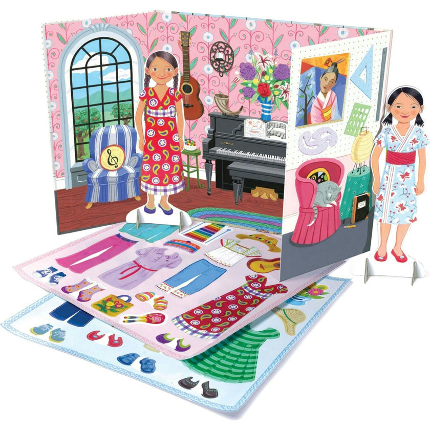 Musician and Artist Paper Doll Reusable Set