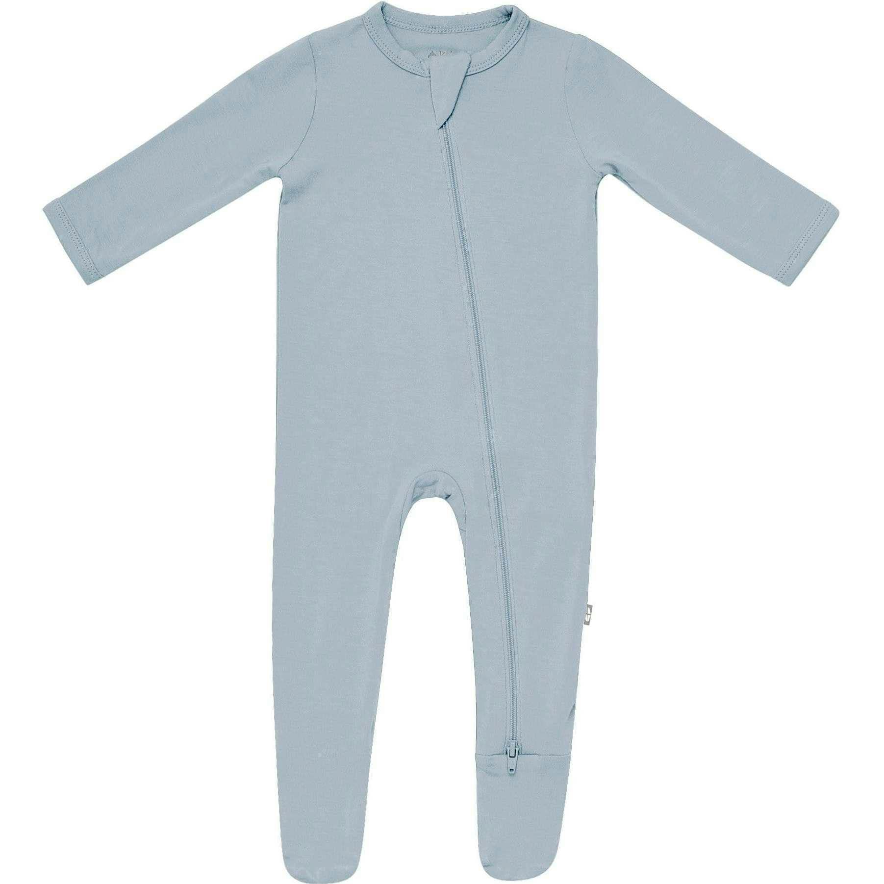 Zippered Footie, Fog