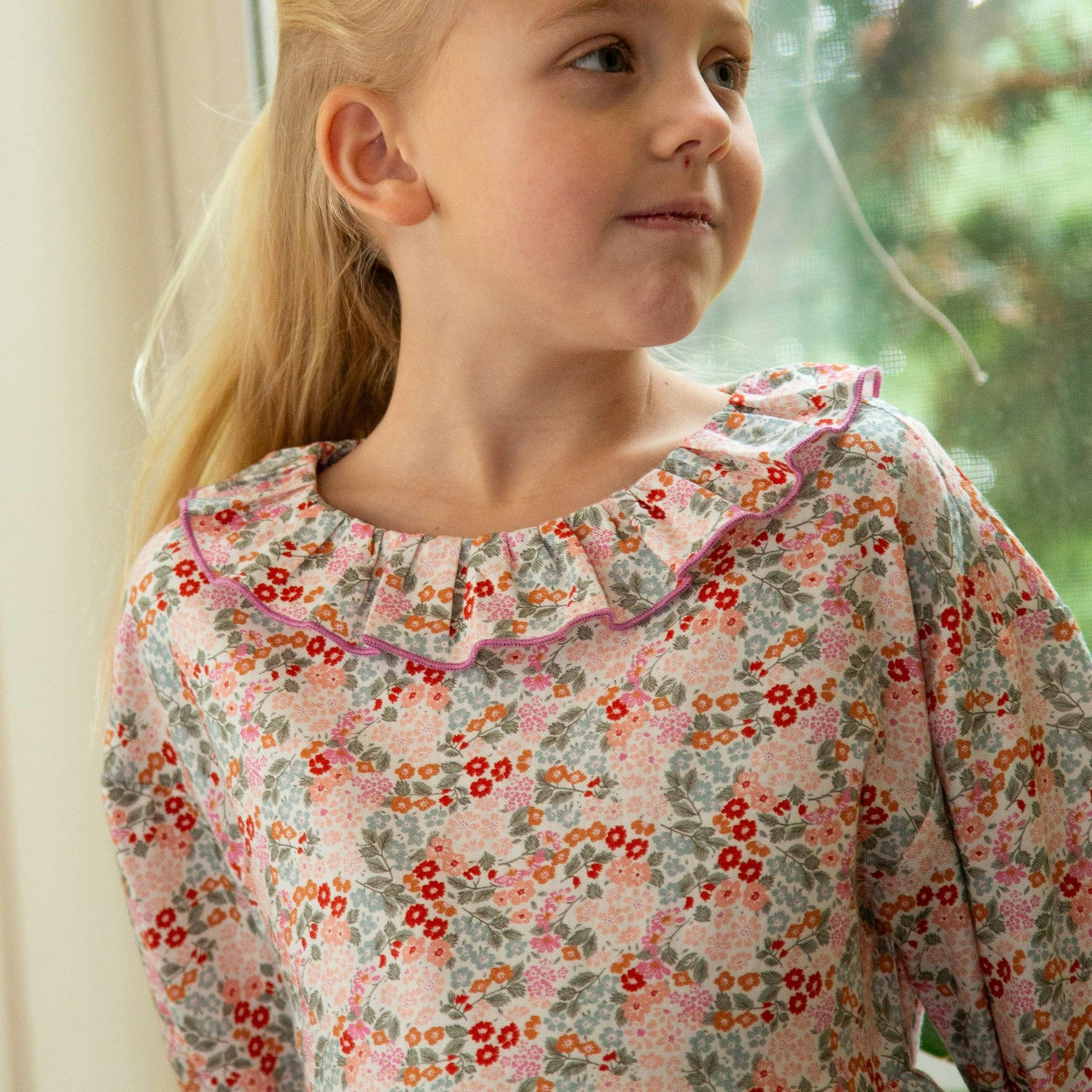 Chloe Ruffle Collar Dress | Pixie Blooms