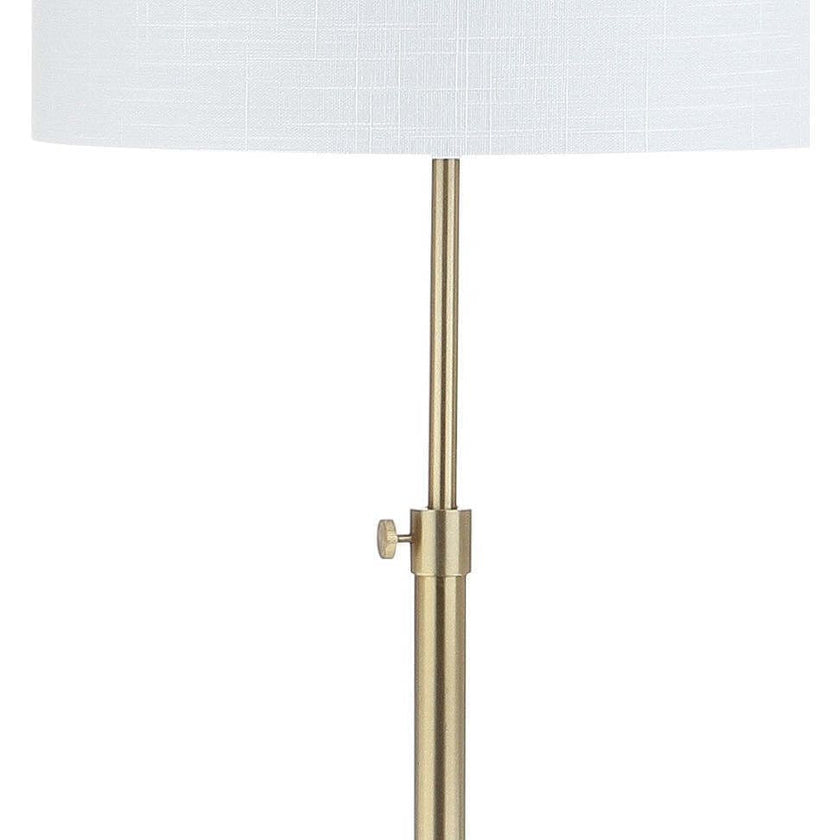 June 65" Adjustable Metal/Marble LED Floor Lamp