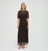 The Short Sleeve Dalia Nap Dress -  Chocolate